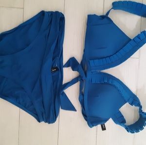 Kenneth Cole Royal Blue Bikini Set Size 8